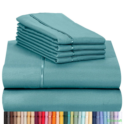 4-Piece Cooling Microfiber Bed Sheet Set