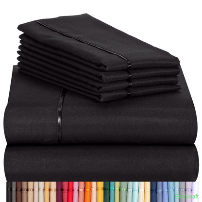 4-Piece Cooling Microfiber Bed Sheet Set