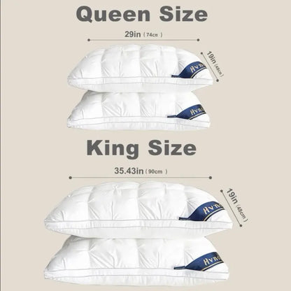 Luxury Hotel-Quality Pillow – 19x29", Neck Support, Low-Allergy, Soft Polyester