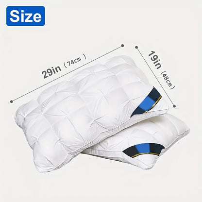 Luxury Hotel-Quality Pillow – 19x29", Neck Support, Low-Allergy, Soft Polyester