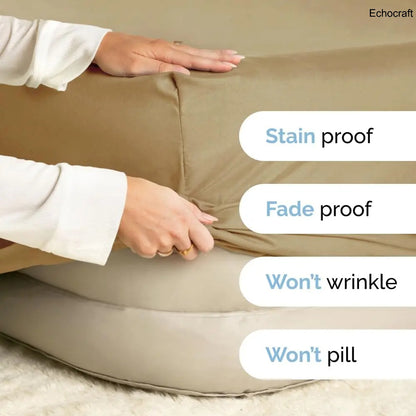 Ultra-Soft Microfiber Deep Pocket Fitted Sheet – 24" Mattress
