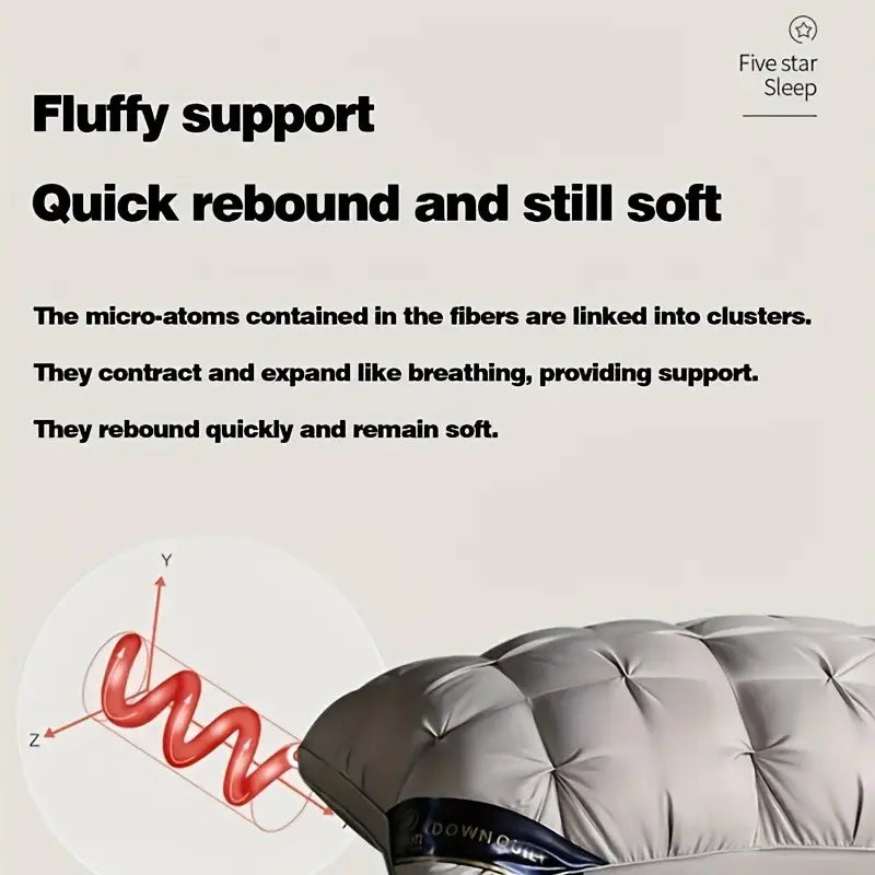 Luxury Hotel-Quality Pillow – 19x29", Neck Support, Low-Allergy, Soft Polyester