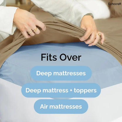 Ultra-Soft Microfiber Deep Pocket Fitted Sheet – 24" Mattress