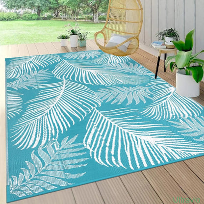 Outdoor double-sided camping rug, 9x12 feet