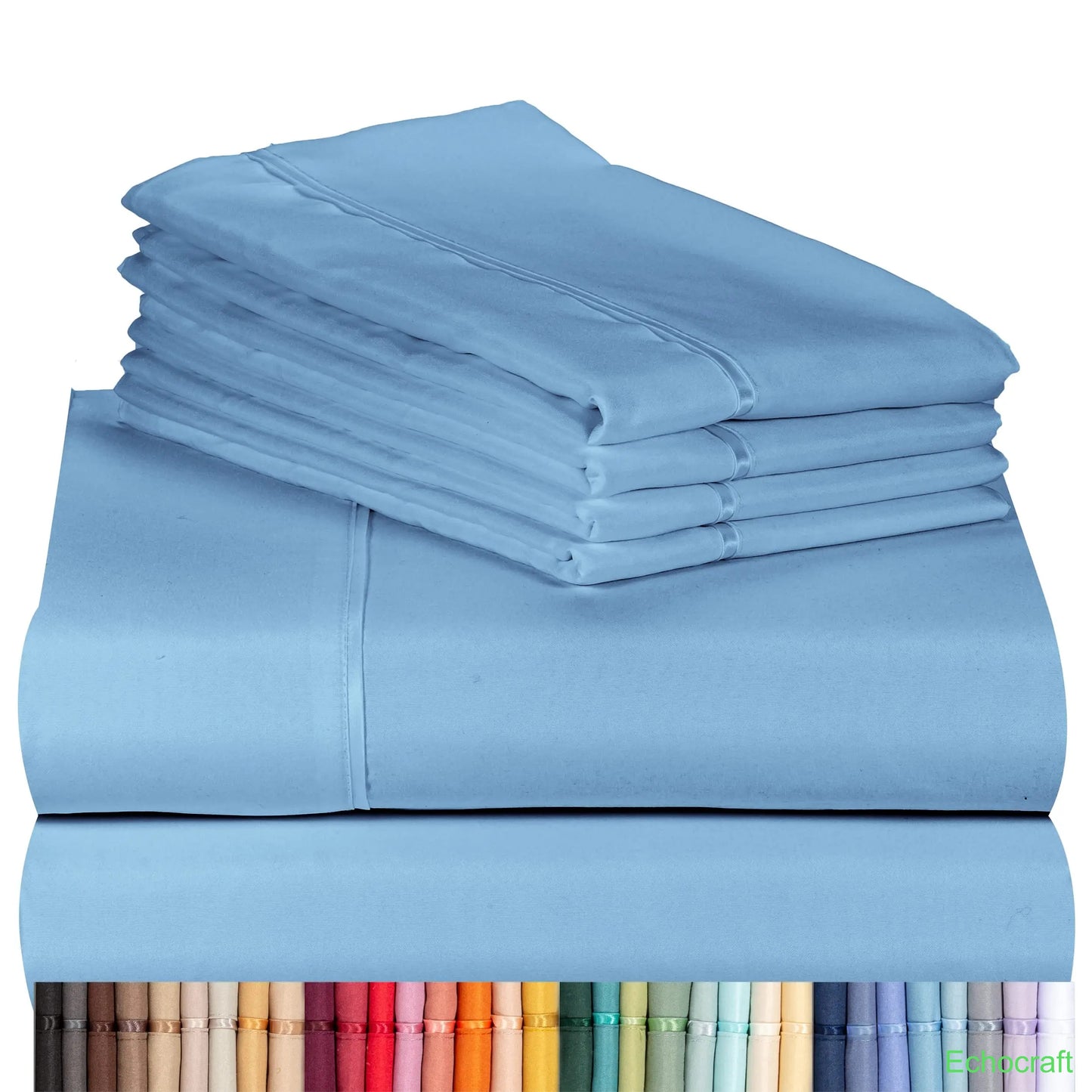 4-Piece Cooling Microfiber Bed Sheet Set