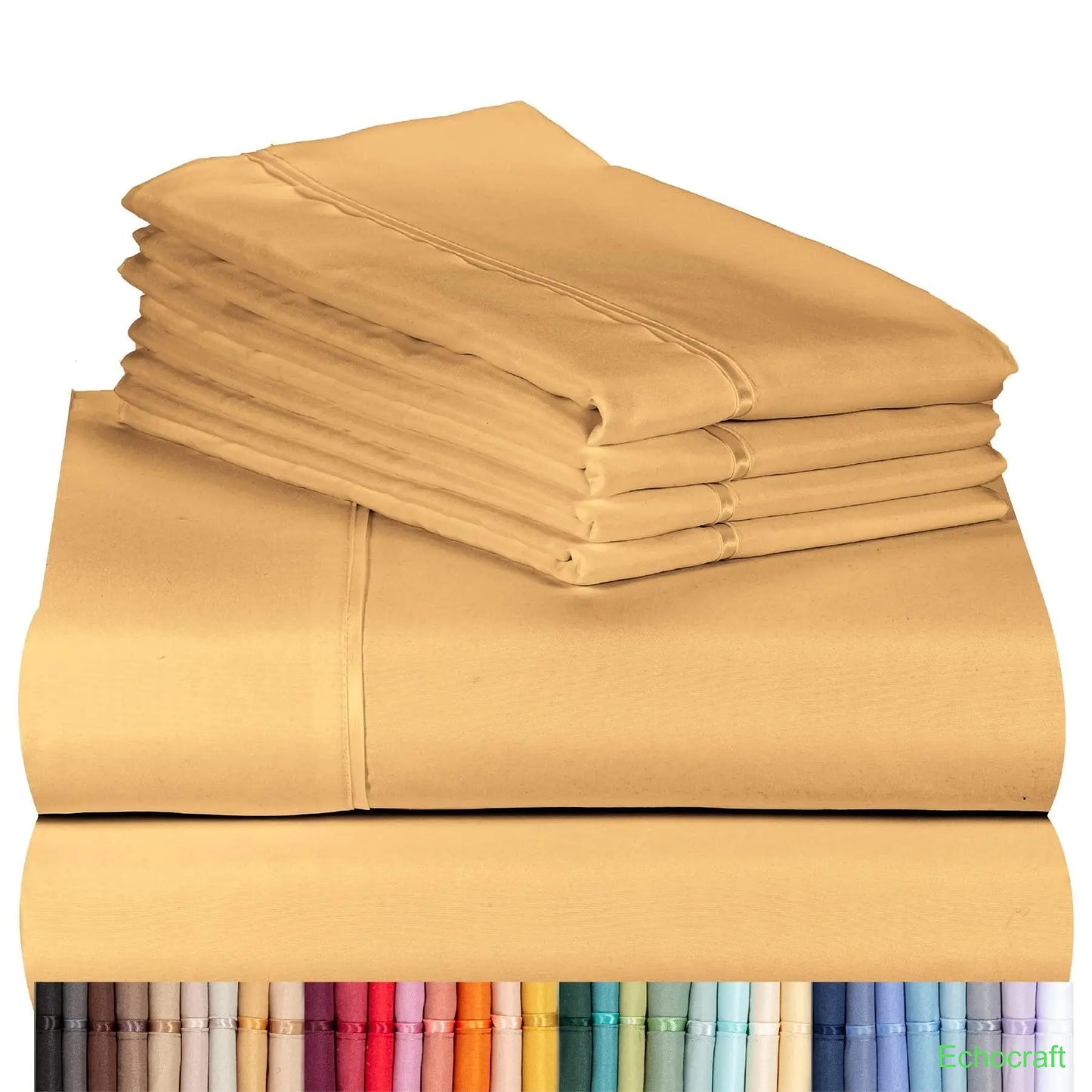 4-Piece Cooling Microfiber Bed Sheet Set
