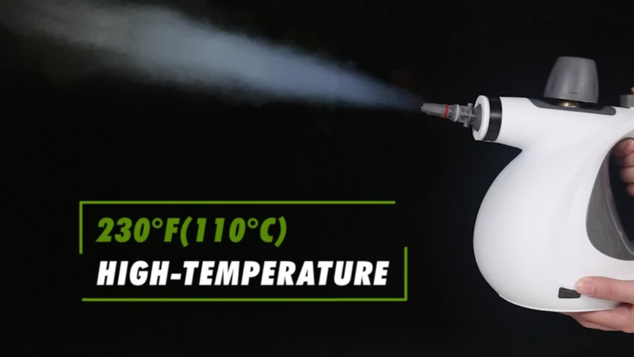 Phueut Pressurized Handheld Steam Cleaner – Multi-Surface, 12-Piece Accessory Kit for Home, Kitchen & Car