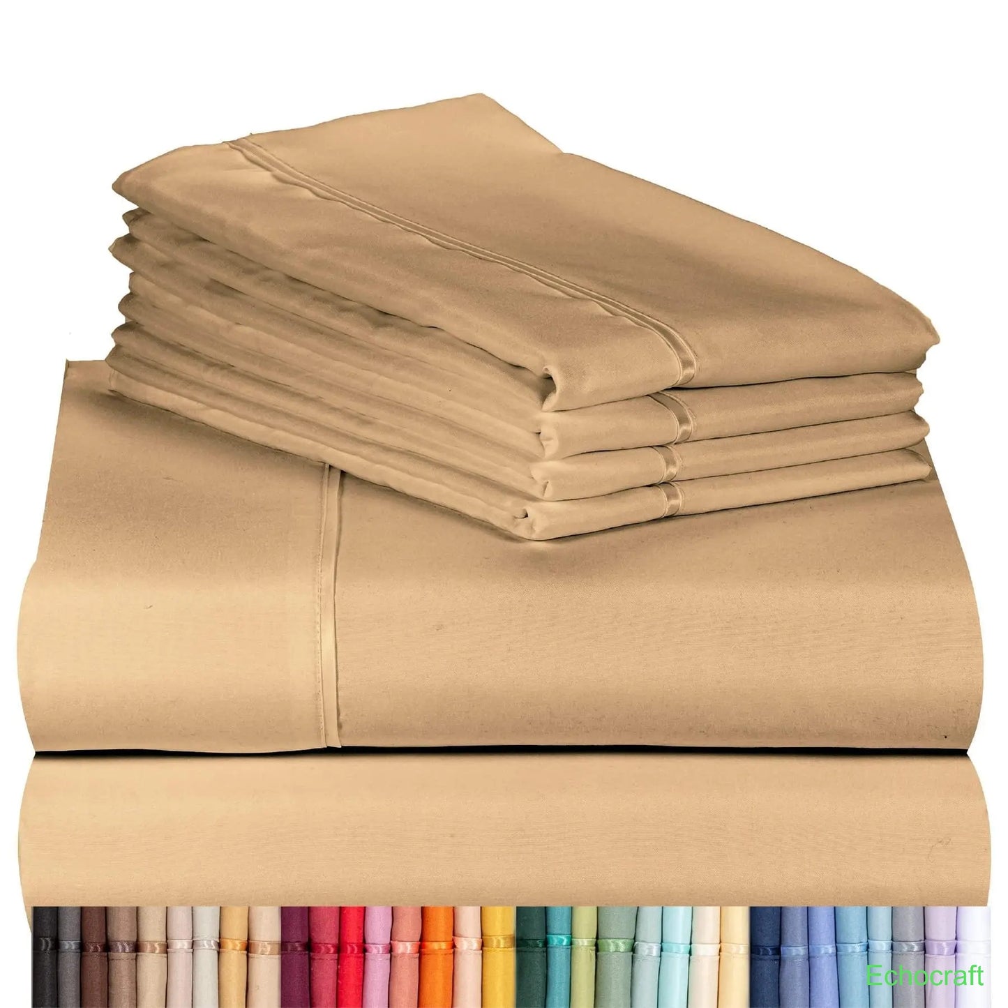 4-Piece Cooling Microfiber Bed Sheet Set
