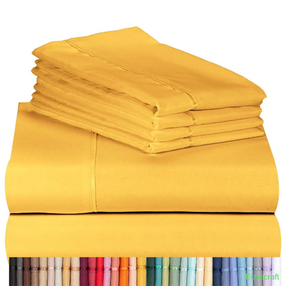 4-Piece Cooling Microfiber Bed Sheet Set