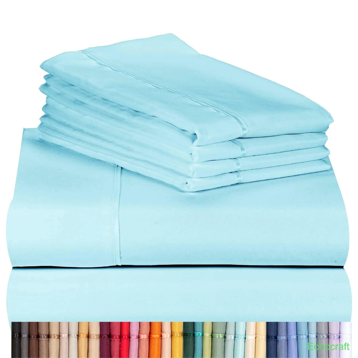 4-Piece Cooling Microfiber Bed Sheet Set