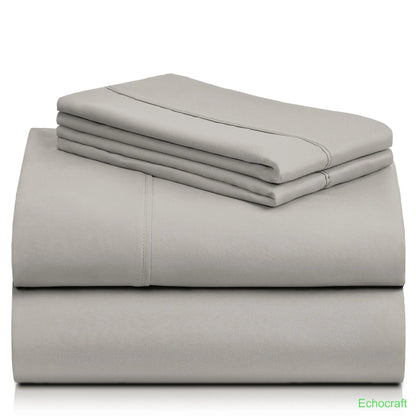 4-Piece Cooling Microfiber Bed Sheet Set