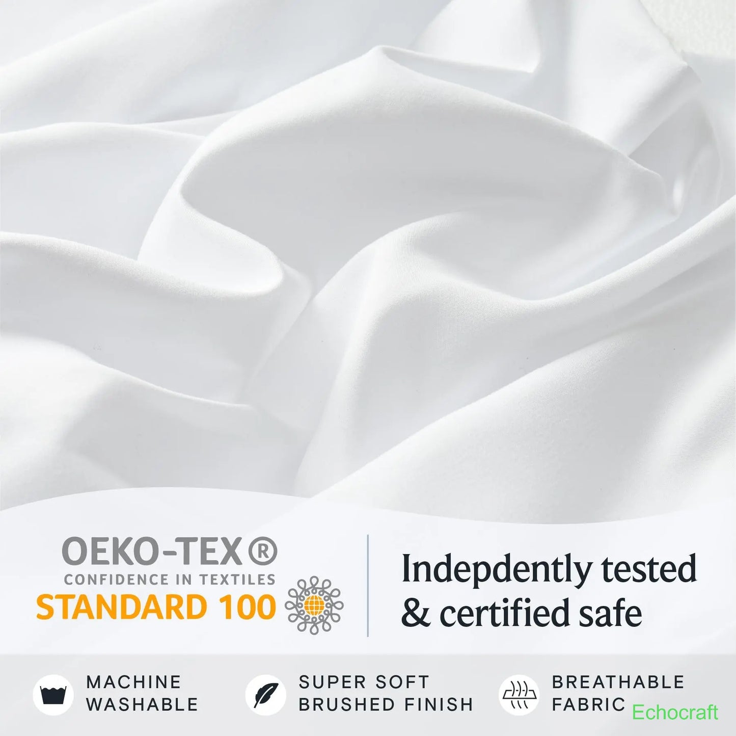 4-Piece Cooling Microfiber Bed Sheet Set