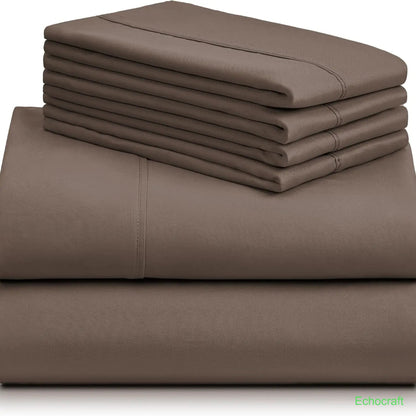 4-Piece Cooling Microfiber Bed Sheet Set