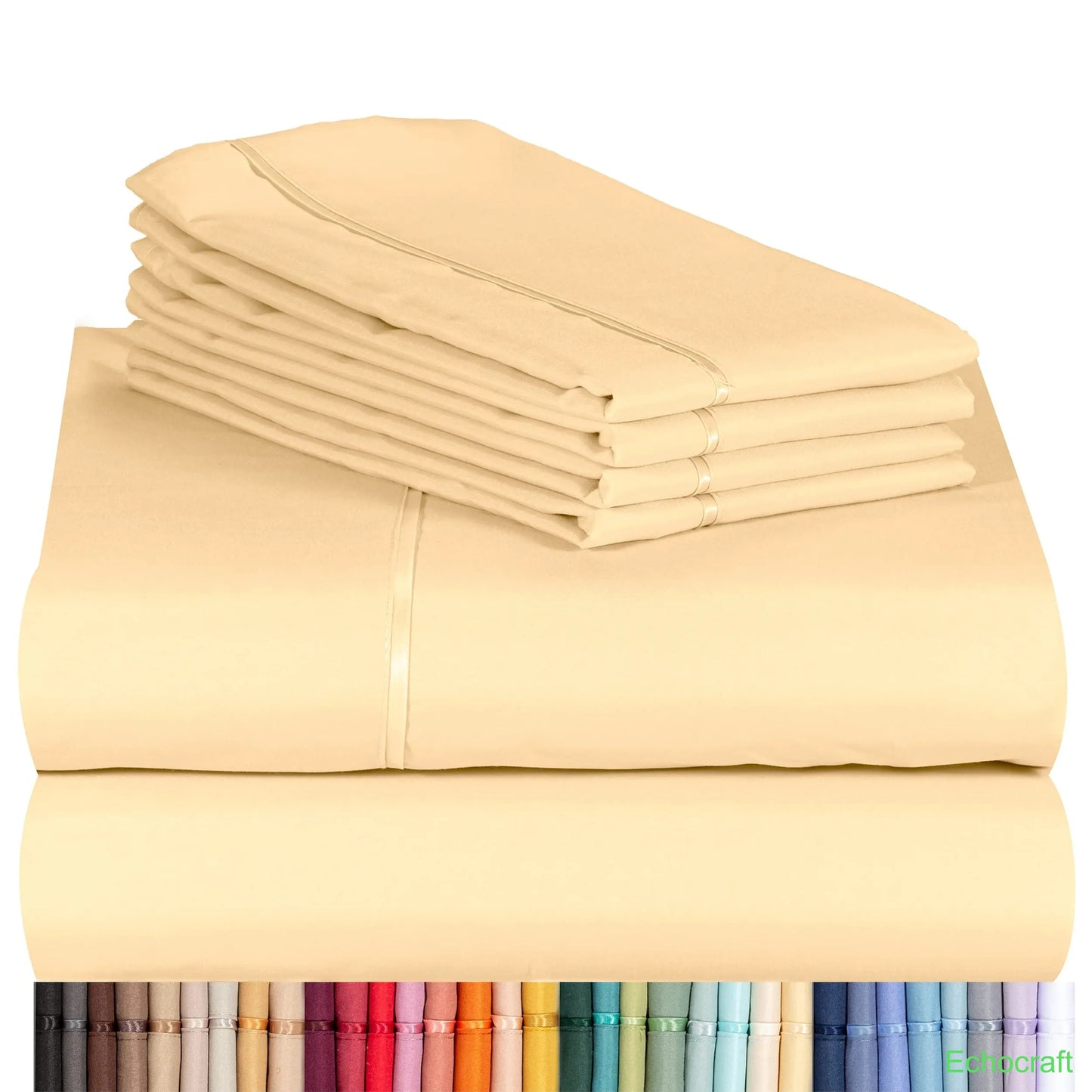 4-Piece Cooling Microfiber Bed Sheet Set