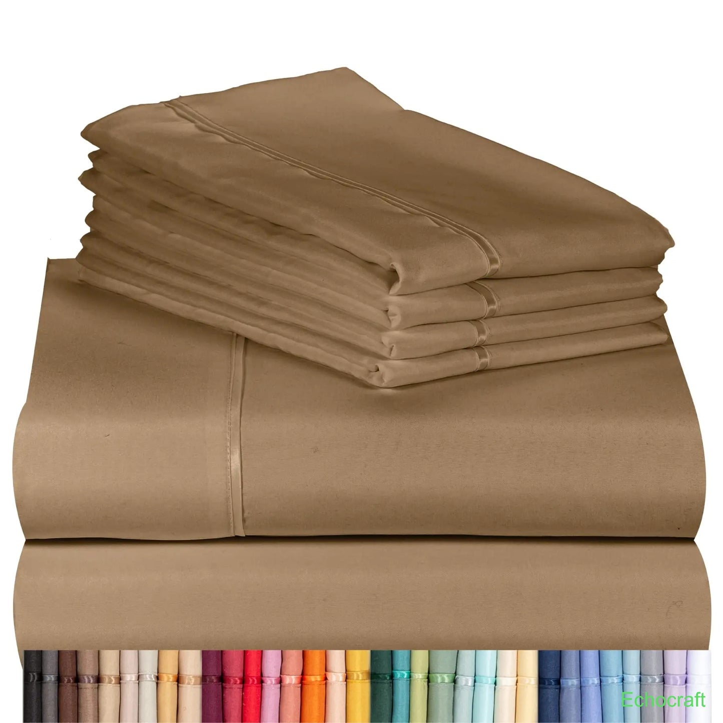 4-Piece Cooling Microfiber Bed Sheet Set