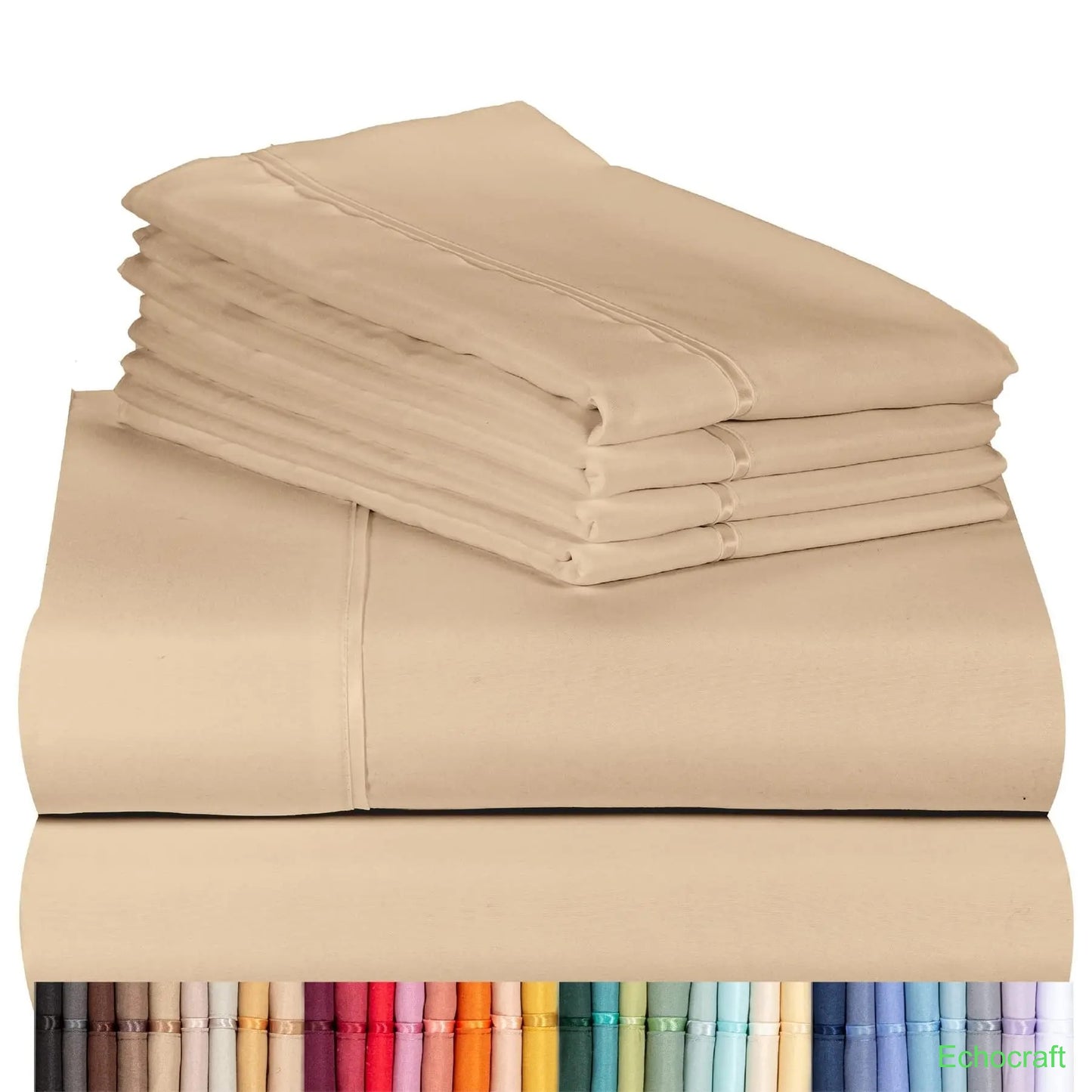 4-Piece Cooling Microfiber Bed Sheet Set