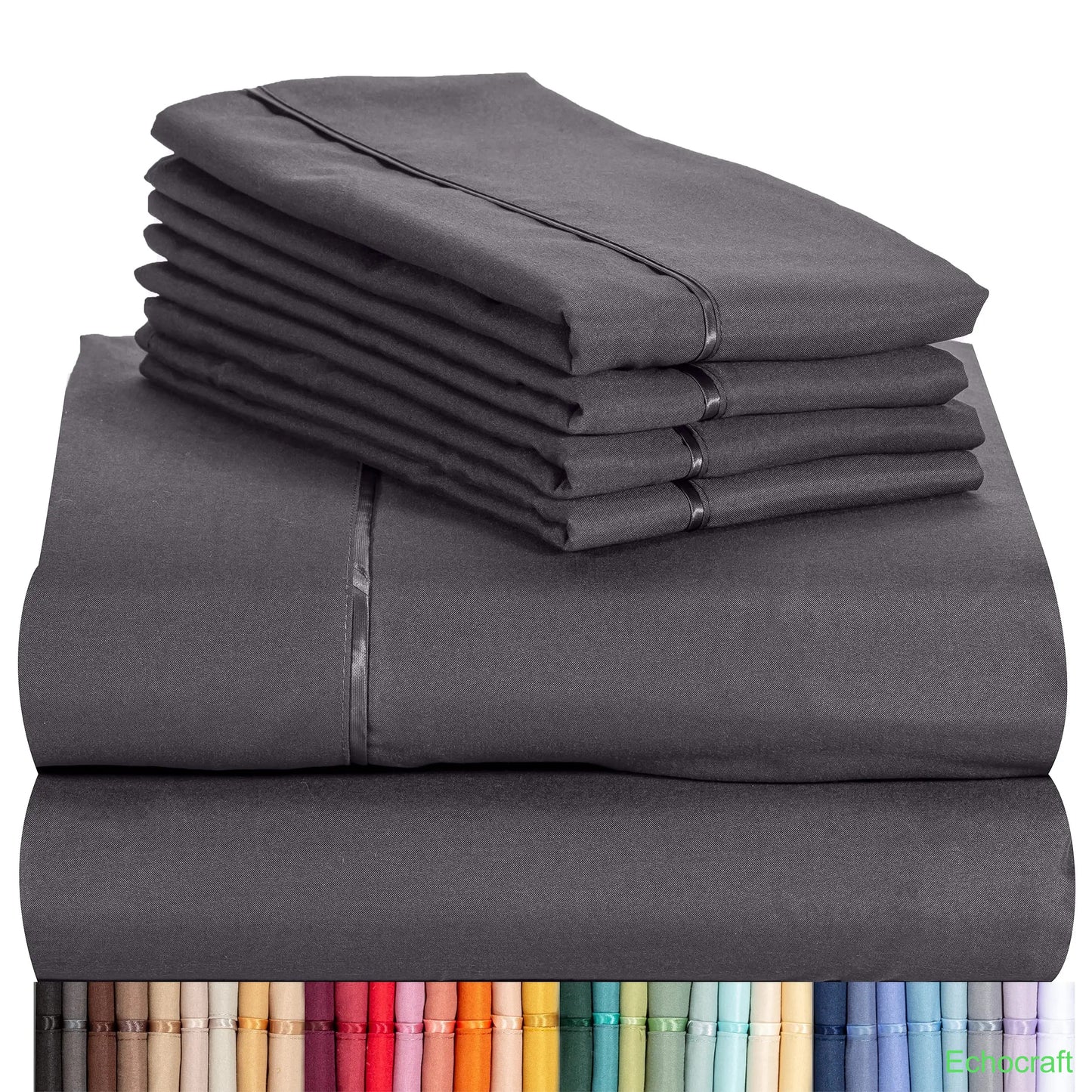 4-Piece Cooling Microfiber Bed Sheet Set