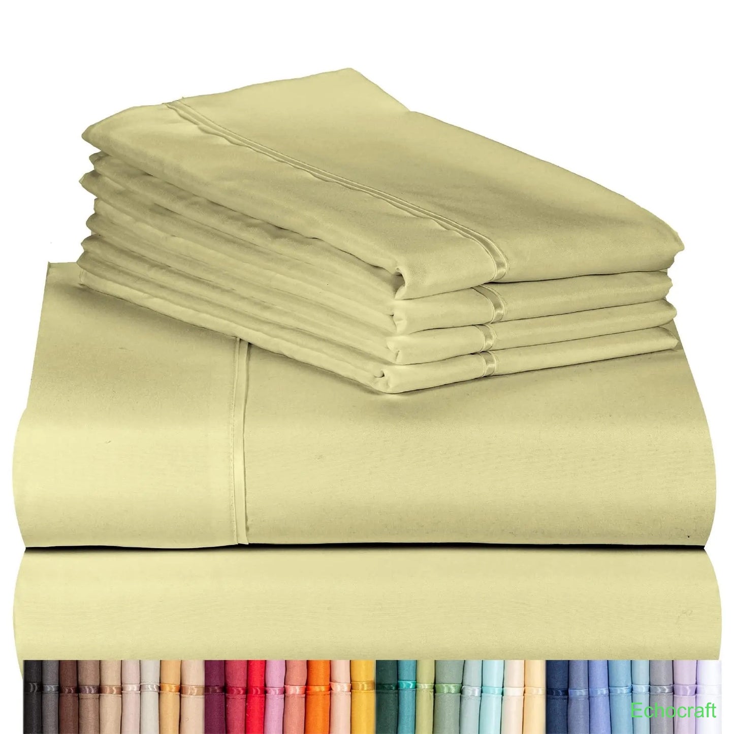4-Piece Cooling Microfiber Bed Sheet Set