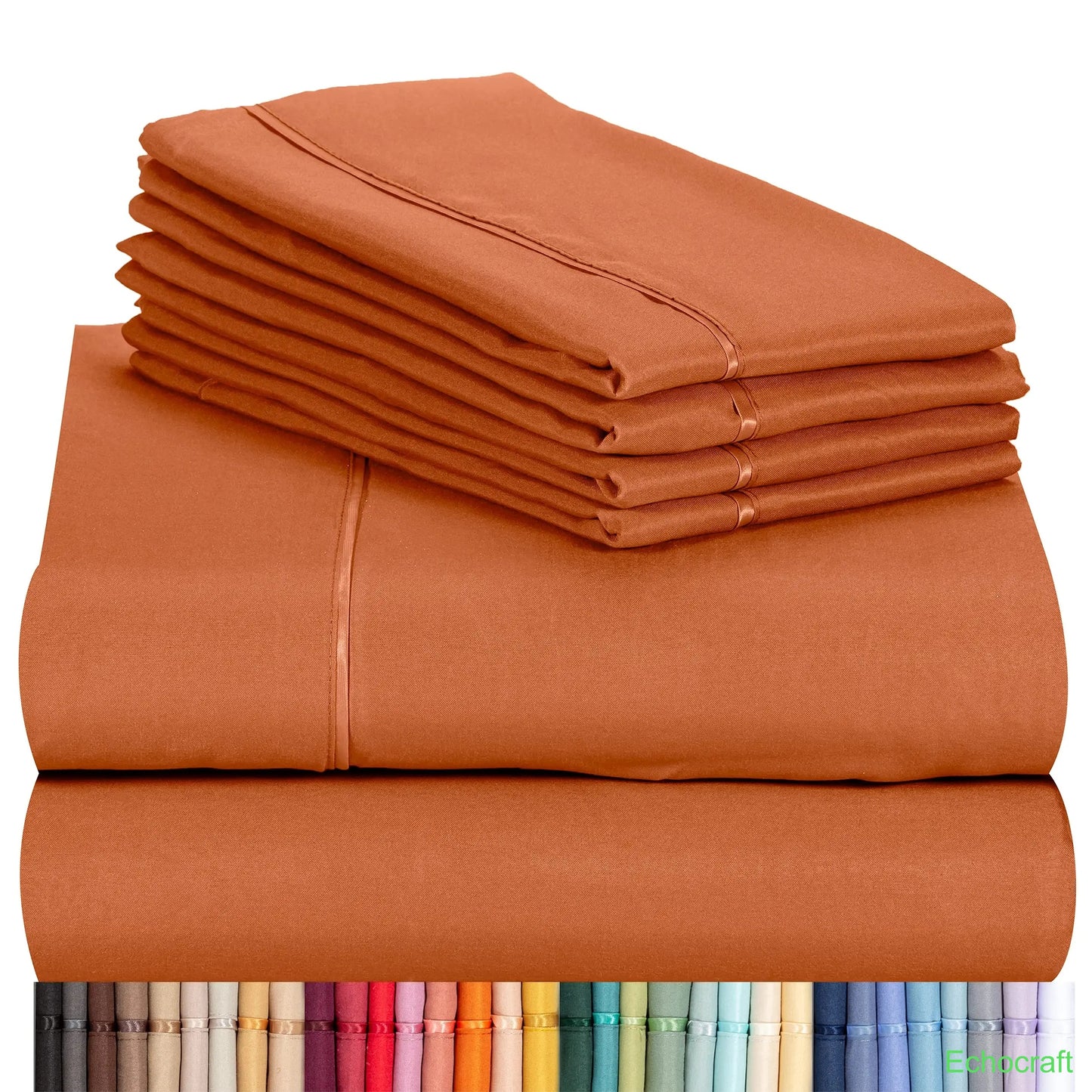 4-Piece Cooling Microfiber Bed Sheet Set