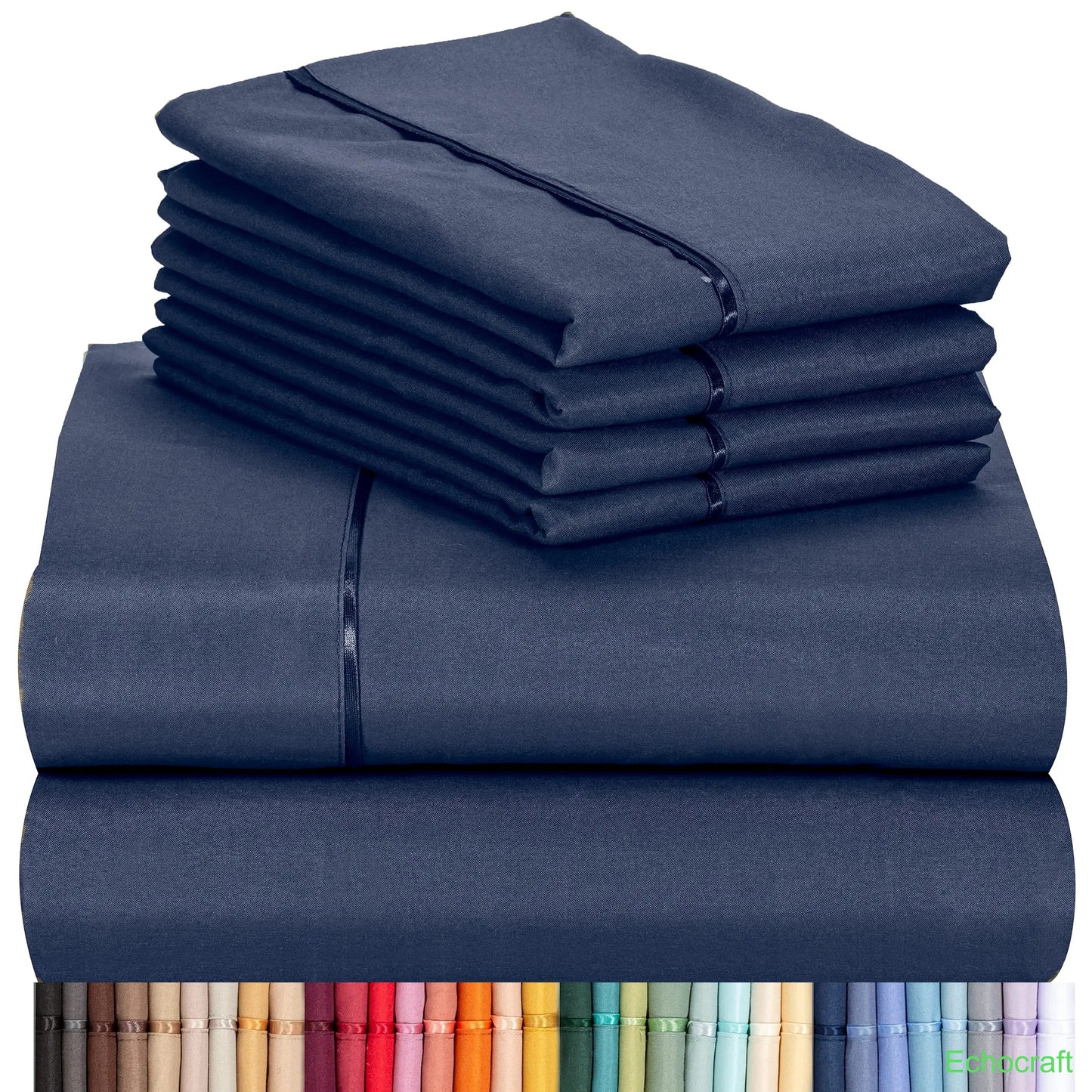 4-Piece Cooling Microfiber Bed Sheet Set