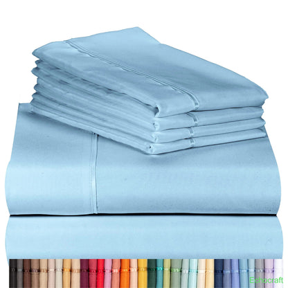 4-Piece Cooling Microfiber Bed Sheet Set