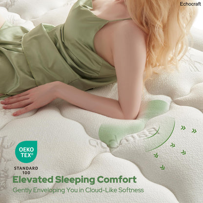 Bamboo Viscose Mattress Topper, Fits 6-18" Beds