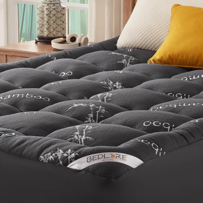 Bamboo Viscose Mattress Topper, Fits 6-18" Beds
