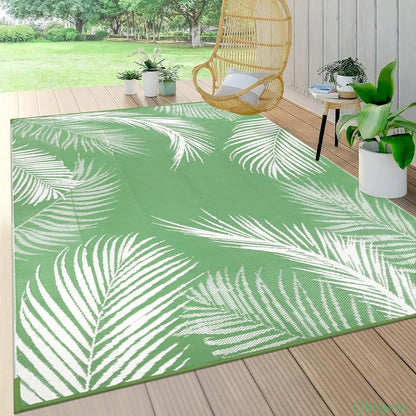 Outdoor double-sided camping rug, 9x12 feet