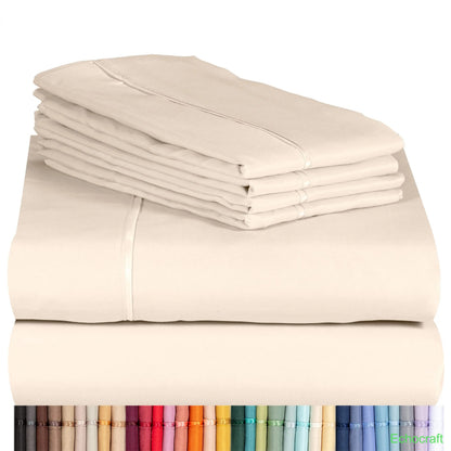 4-Piece Cooling Microfiber Bed Sheet Set