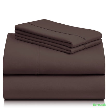 4-Piece Cooling Microfiber Bed Sheet Set