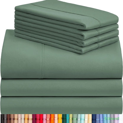 4-Piece Cooling Microfiber Bed Sheet Set