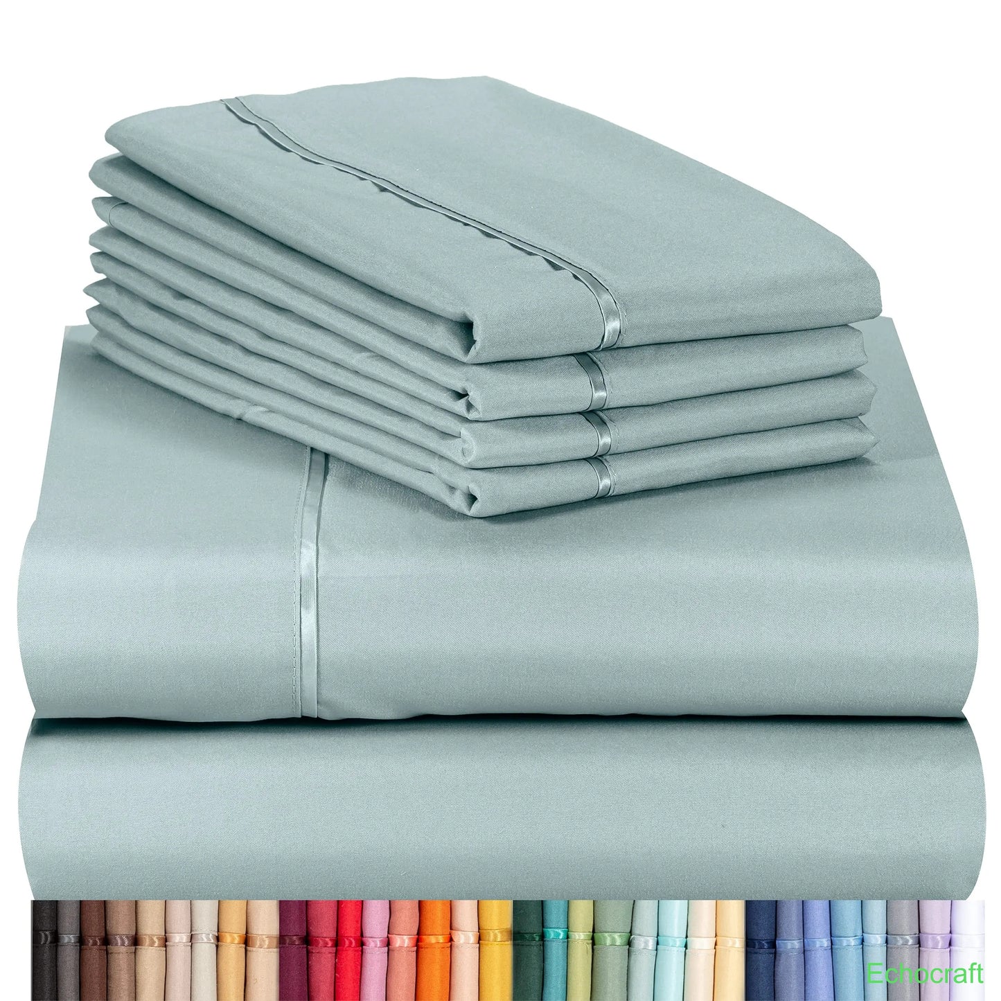4-Piece Cooling Microfiber Bed Sheet Set