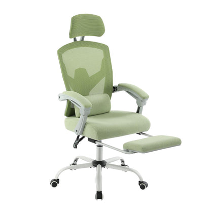 Ergonomic Office Chair with Foot Rest & Adjustable Headrest – Mesh Swivel Task Chair, Height Adjustable