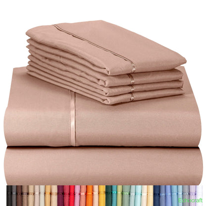 4-Piece Cooling Microfiber Bed Sheet Set