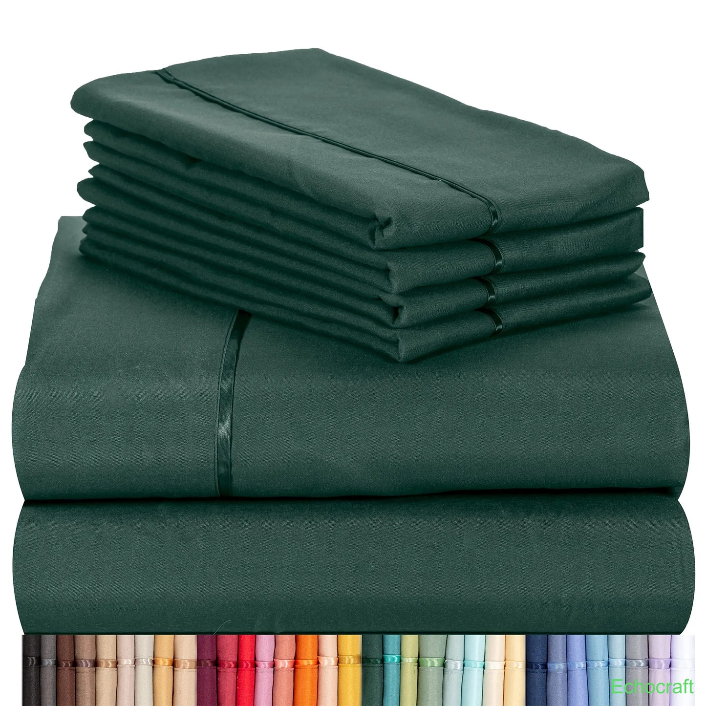 4-Piece Cooling Microfiber Bed Sheet Set