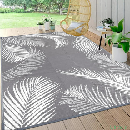 Outdoor double-sided camping rug, 9x12 feet