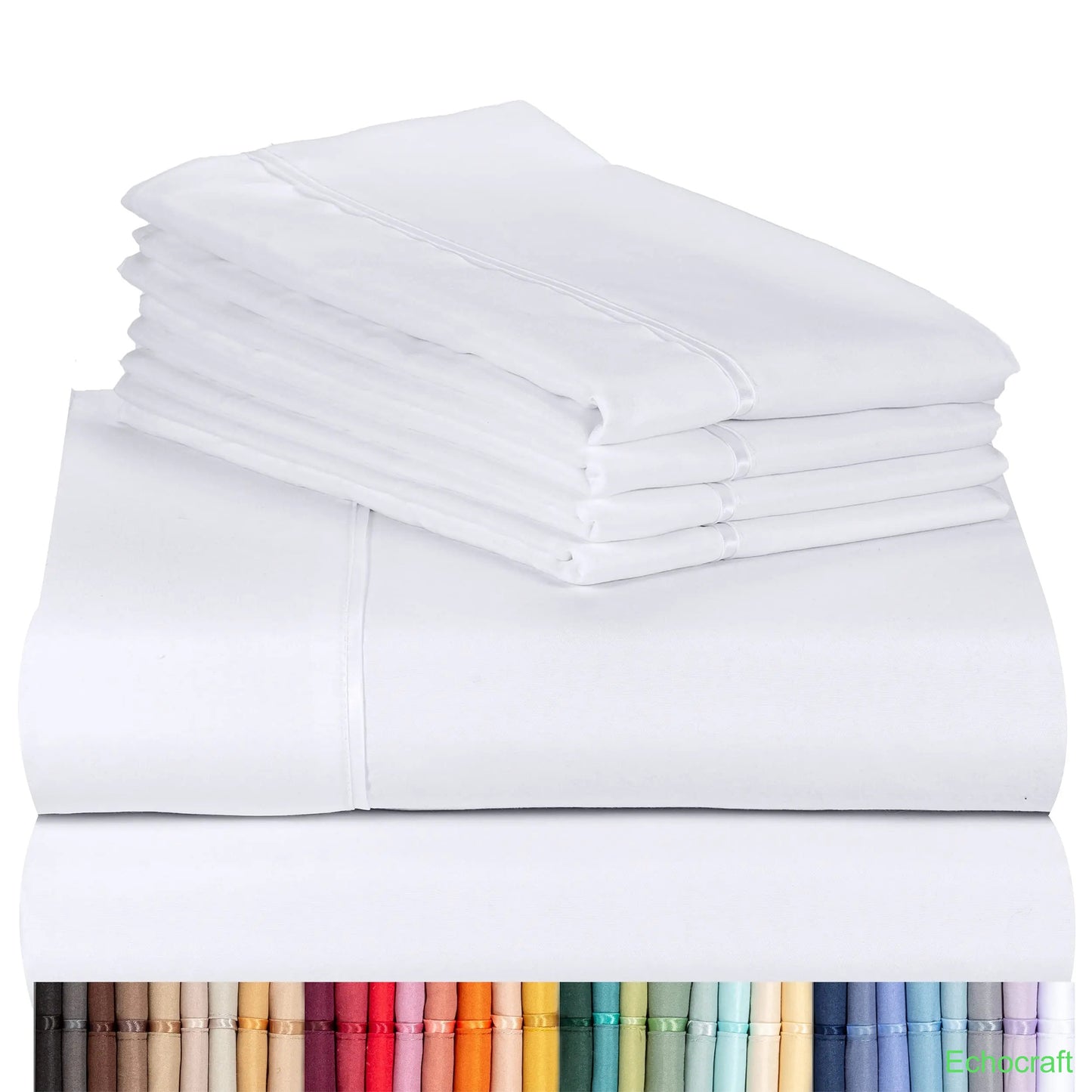 4-Piece Cooling Microfiber Bed Sheet Set